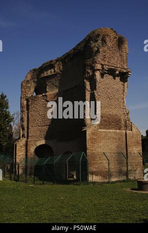 Domus Aurea (Golden House). Villa built by the Emperor Nero after the great fire between 64-68 A.C. Rome. Italy. Stock Photo