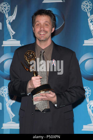 Alex Reid with Emmy for Outstanding Writing for a Comedy Series for 'Malcolm in the Middle' at the 53rd Primetime Emmy Awards at the Shubert Theatre in Los Angeles Sunday, Nov. 4,2001.          -            ReidAlex01.jpgReidAlex01  Event in Hollywood Life - California, Red Carpet Event, USA, Film Industry, Celebrities, Photography, Bestof, Arts Culture and Entertainment, Topix Celebrities fashion, Best of, Hollywood Life, Event in Hollywood Life - California,  backstage trophy, Awards show, movie celebrities, TV celebrities, Music celebrities, Topix, Bestof, Arts Culture and Entertainment, Ph Stock Photo