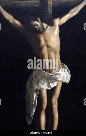 ARTE BARROCO. ESPAÑA. ZURBARAN, Francisco de (1598-1664). Pintor español. 'LA CRUCIFIXION' (1627) Instituto de Arte de Chicago (The Art Institute of Chicago). CHICAGO. Estado de Illinois. Estados Unidos. Stock Photo