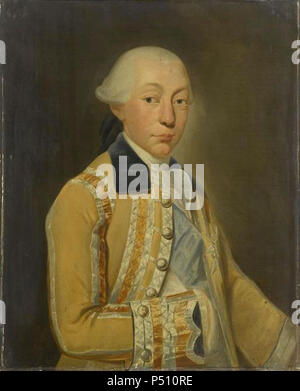 1774 portrait painting of Louis François Joseph de Bourbon, Prince of Conti by Auguste de Châtillon. Stock Photo