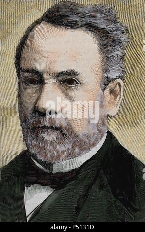 PASTEUR, Louis (1822-1895) French chemist and bacteriologist. Stock Photo