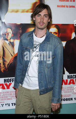 Drew Fuller (Charmed) arriving at the ' Runaway Jury Premiere ' at the Cinerama Dome in Los Angeles. October 9, 2003.FullerDrew Charmed048 Red Carpet Event, Vertical, USA, Film Industry, Celebrities,  Photography, Bestof, Arts Culture and Entertainment, Topix Celebrities fashion /  Vertical, Best of, Event in Hollywood Life - California,  Red Carpet and backstage, USA, Film Industry, Celebrities,  movie celebrities, TV celebrities, Music celebrities, Photography, Bestof, Arts Culture and Entertainment,  Topix, vertical, one person,, from the years , 2003 to 2005, inquiry tsuni@Gamma-USA.com -  Stock Photo