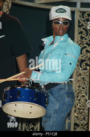 Lil'Kim at the BET Rehearsal at the Kodak Theatre in Los Angeles. June 22, 2003.Lil'Kim004 Red Carpet Event, Vertical, USA, Film Industry, Celebrities,  Photography, Bestof, Arts Culture and Entertainment, Topix Celebrities fashion /  Vertical, Best of, Event in Hollywood Life - California,  Red Carpet and backstage, USA, Film Industry, Celebrities,  movie celebrities, TV celebrities, Music celebrities, Photography, Bestof, Arts Culture and Entertainment,  Topix, vertical, one person,, from the years , 2003 to 2005, inquiry tsuni@Gamma-USA.com - Three Quarters Stock Photo