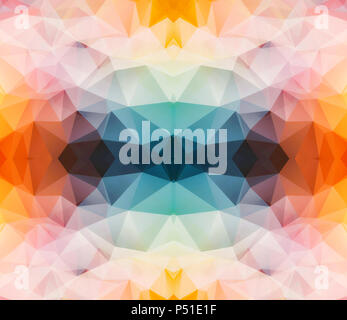 colorful triangular abstract 3d background Stock Photo
