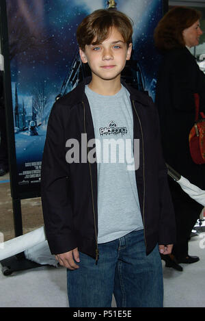 Hayden McFarland at the premiere for 'Polar Express' on November 7 ...