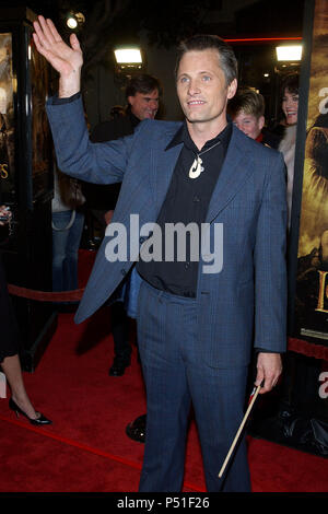 Viggo Mortensen arriving at the ' LORD OF THE RINGS:THE RETURN OF THE KING PREMIERE ' at the Westwood Village Theatre in Los Angeles. December 3, 2003. MortensenViggo085 Red Carpet Event, Vertical, USA, Film Industry, Celebrities,  Photography, Bestof, Arts Culture and Entertainment, Topix Celebrities fashion /  Vertical, Best of, Event in Hollywood Life - California,  Red Carpet and backstage, USA, Film Industry, Celebrities,  movie celebrities, TV celebrities, Music celebrities, Photography, Bestof, Arts Culture and Entertainment,  Topix, vertical, one person,, from the years , 2003 to 2005, Stock Photo