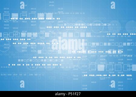 Interface that represents the key database in digital. Stock Vector