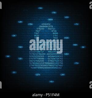 Important information of the security system. Stock Vector
