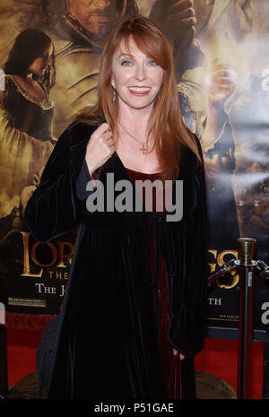 Cassandra Petersen (Elvira) arriving at the " LORD OF THE RINGS:THE