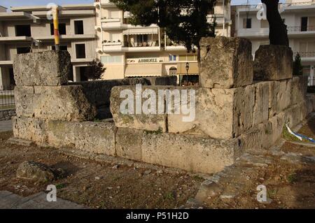 leonidas sparta greece tomb city also modern known peloponnese alamy