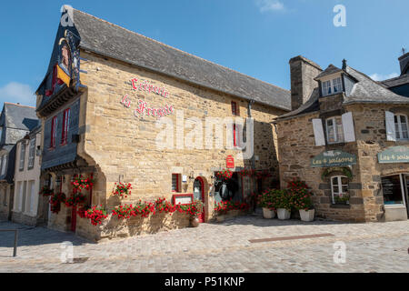 La Frigate Creperie restaurant in La Faou, Brittany France Stock Photo