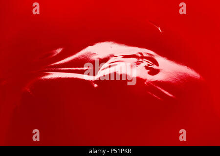 Jam texture with bubbles and waves. Stock Photo