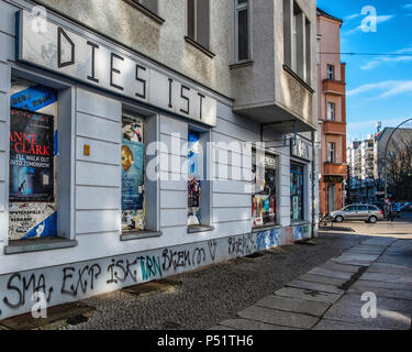 Berlin, Friedrichshain.B-ware Laden Kino, Corner Cinema And Video ...