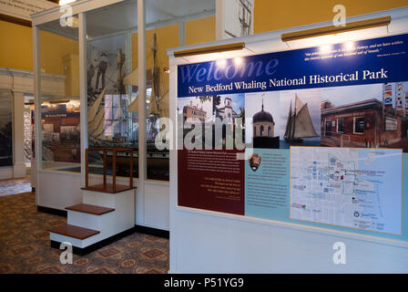 Visitor center of New Bedford Whaling National Historical Park, New Bedford, Bristol County, Massachusetts, USA Stock Photo