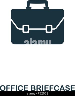 Office Briefcase icon. Line style icon design. UI. Illustration of office briefcase icon. Pictogram isolated on white. Ready to use in web design, apps, software, print. Stock Vector