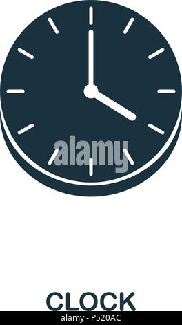 Wall Clock icon. Line style icon design. UI. Illustration of wall clock icon. Pictogram isolated on white. Ready to use in web design, apps, software, print. Stock Vector