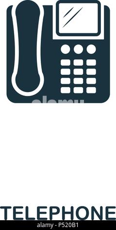 DevicesTelephone icon. Line style icon design. UI. Illustration of telephone icon. Pictogram isolated on white. Ready to use in web design, apps, software, print. Stock Vector