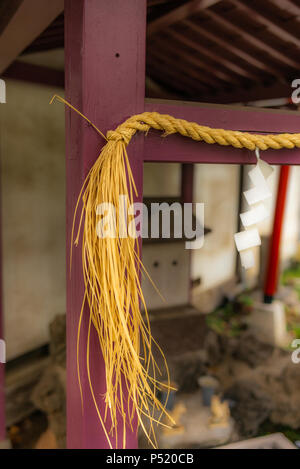 Details in a Shintoist shrine in Tokyo - 5 Stock Photo