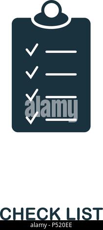 Check List icon. Line style icon design. UI. Illustration of check list icon. Pictogram isolated on white. Ready to use in web design, apps, software, print. Stock Vector
