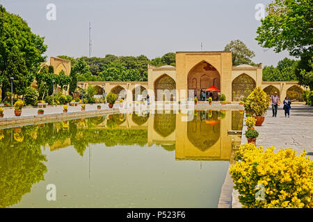 Chehel Sotoun palace courtyard Stock Photo