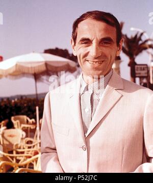 Armenian-French singer Charles Aznavour. Stock Photo