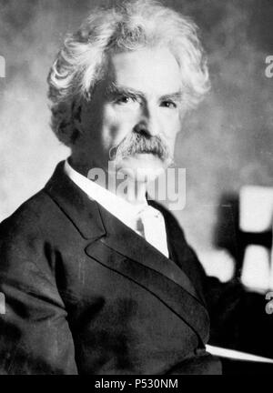 Mark Twain (1835-1910), American author. Stock Photo