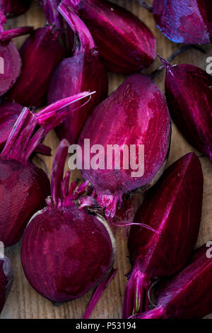Beetroots cut in half Stock Photo