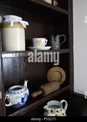 Vintage room set up as a 1969 time capsule Stock Photo