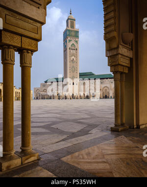 CASABLANCA, MOROCCO - CIRCA APRIL 2017: Mosque Hassan II in Casablanca. Stock Photo