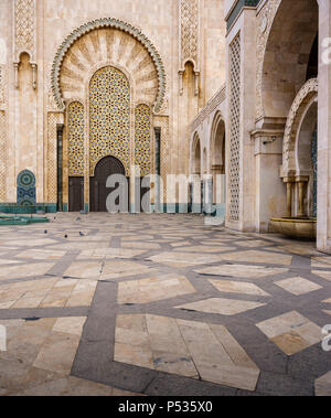 CASABLANCA, MOROCCO - CIRCA APRIL 2017: Mosque Hassan II in Casablanca. Stock Photo