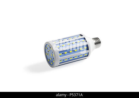 LED corn lamp. Close-up. Isolated on white background. Stock Photo