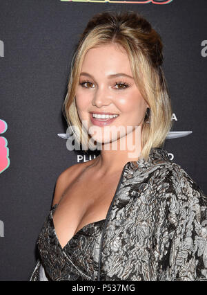 OLIVIA HOLT American singer   arrives at the 2018 Radio Disney Music Awards at Loews Hollywood Hotel on June 22, 2018 in Hollywood, California. Photo: Jeffrey Mayer Stock Photo