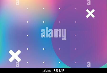 Modern abstract colorful poster template. Abstract colorful neon smooth blurred vector background for design. Creative design 3d flow shape. Liquid wave background