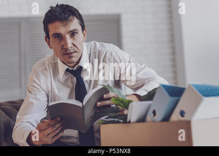 Nice handsome man looking at you Stock Photo