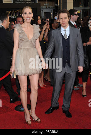 Sam Rockwell and his wife Leslie Bibb attending the Warner Bros ...