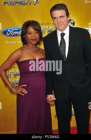 Alfre Woodard   Roderick Spencer  44   -.41st NAACP Image Awards at the Shrine Auditorium in Los Angeles.Alfre Woodard   Roderick Spencer  44  Event in Hollywood Life - California, Red Carpet Event, USA, Film Industry, Celebrities, Photography, Bestof, Arts Culture and Entertainment, Celebrities fashion, Best of, Hollywood Life, Event in Hollywood Life - California, Red Carpet and backstage, Music celebrities, Topix, Couple, family ( husband and wife ) and kids- Children, brothers and sisters inquiry tsuni@Gamma-USA.com, Credit Tsuni / USA, 2010 Stock Photo