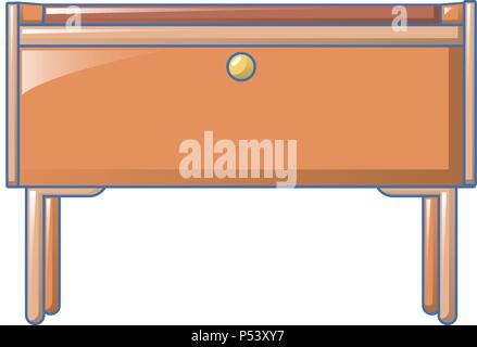 Bedroom stand icon, cartoon style Stock Vector