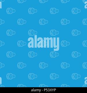 No sound, mute pattern vector seamless blue Stock Vector