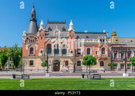 The Greek Catholic Bishop Palace in the center of Oradea, Romania, Crisana Region. Stock Photo