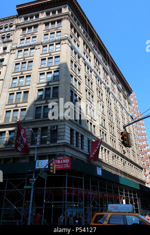 NEW YORK, NY - JULY 5: Strand Bookstore, known for its '18 miles of books' slogan, is the New York's most well know independent bookstore. Manhattan o Stock Photo