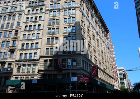 NEW YORK, NY - JULY 5: Strand Bookstore, known for its '18 miles of books' slogan, is the New York's most well know independent bookstore. Manhattan o Stock Photo