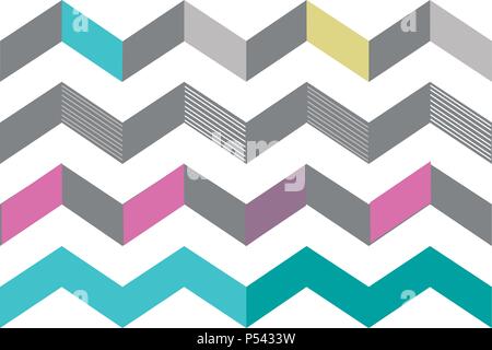 Digital vector illustration of an abstract geometric pattern design Stock Vector