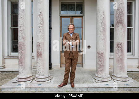 Charles Gordon-Lennox, 11th Duke of Richmond, Goodwood car racing festival founder Lord March at home in Goodwood House, West Sussex, England, UK Stock Photo