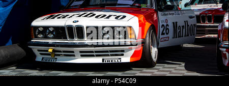 Vintage BMW 6 Series racing car Stock Photo