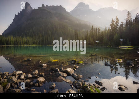 Lake O'Hara in British Columbia Stock Photo