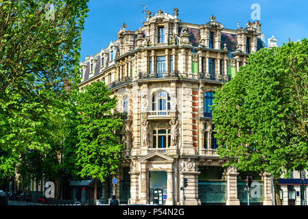 Traditional buildings in the old town of Lille, France Stock Photo