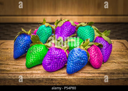 purple strawberries
