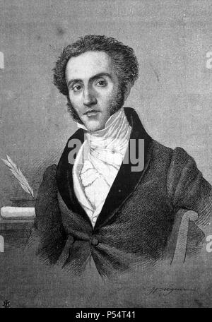 José Melchor Gomis y Colomer (1791-1836), compositor romántico español. Stock Photo