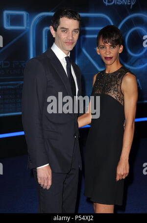 James Frain and wife Marta Cunningham   - Tron: Legacy Premiere at the El Capitan Theatre In Los Angeles.James Frain and wife Marta Cunningham 24  Event in Hollywood Life - California, Red Carpet Event, USA, Film Industry, Celebrities, Photography, Bestof, Arts Culture and Entertainment, Celebrities fashion, Best of, Hollywood Life, Event in Hollywood Life - California, Red Carpet and backstage, Music celebrities, Topix, Couple, family ( husband and wife ) and kids- Children, brothers and sisters inquiry tsuni@Gamma-USA.com, Credit Tsuni / USA, 2010 Stock Photo