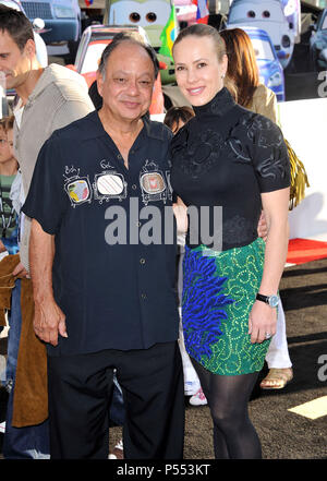 Cheech Marin, wife  at Cars 2 Premiere at the El Capitan Theatre In Los Angeles.a Cheech Marin, wife  13 ------------- Red Carpet Event, Vertical, USA, Film Industry, Celebrities,  Photography, Bestof, Arts Culture and Entertainment, Topix Celebrities fashion /  Vertical, Best of, Event in Hollywood Life - California,  Red Carpet and backstage, USA, Film Industry, Celebrities,  movie celebrities, TV celebrities, Music celebrities, Photography, Bestof, Arts Culture and Entertainment,  Topix, vertical,  family from from the year , 2011, inquiry tsuni@Gamma-USA.com Husband and wife Stock Photo